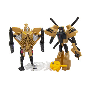 Набір армійських роботів трансформерів зі світловим мечем, чорний (3927-2)