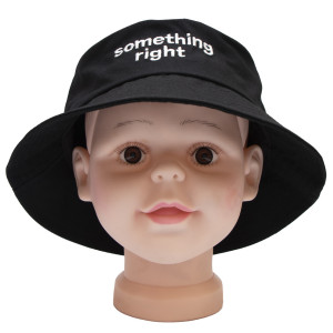 Панама дитяча Something Right, чорний, 50-52 см, 3-6 років, бавовна (517311)