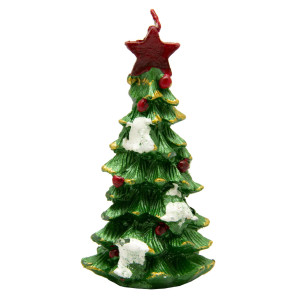 Свічка - Ялинка, 4,9x4x8,6 см, зелений, парафін (790494-2)