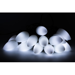 Світлодіодна гірлянда з насадками, 2 м, 20 л, холодний білий, IP20 (650934)