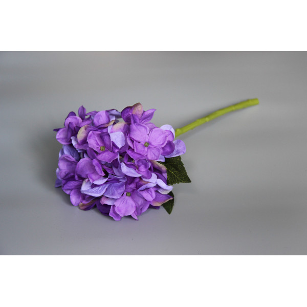 Штучна квітка Гортензія, 35 см, фіолетовий (630249)