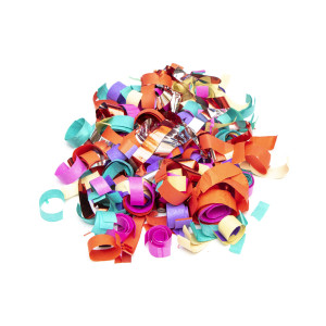 Хлопавка пневматична, 100 см, різнокольорові фігурки з паперу та фольги (400300)