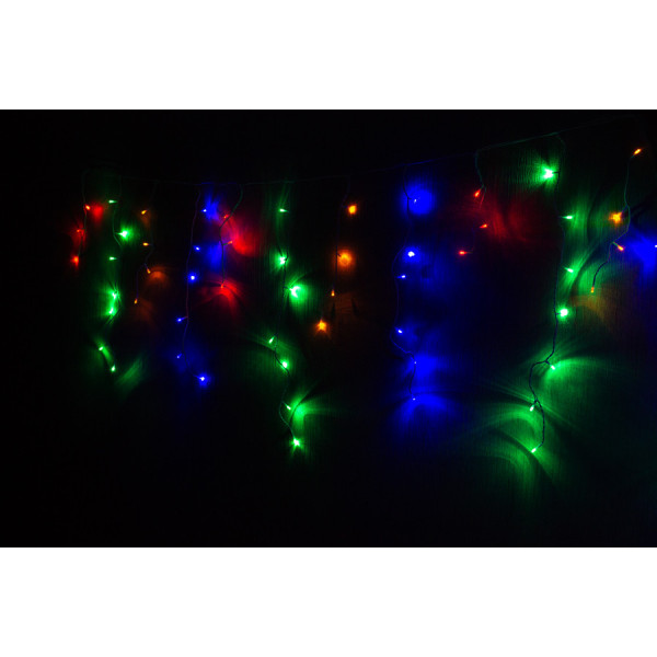 Світлодіодна гірлянда-бахрома, 6 м, 200 л, RGB, IP44 (950163)