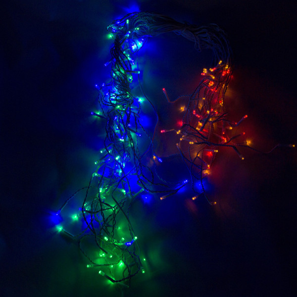 Світлодіодна гірлянда-бахрома, 6 м, 200 л, RGB, IP44 (950163)