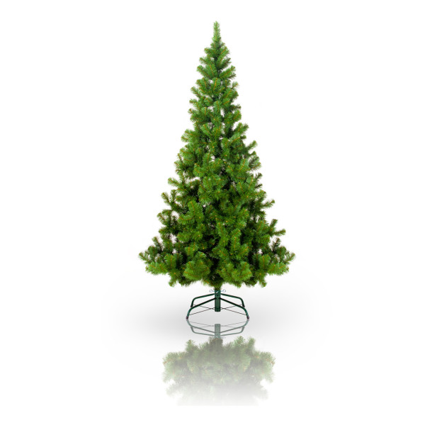 Ялинка штучна - Роксана, 270 см, з 3 частин, металева ніжка, сосна, зелений, ПВХ (МР-270)
