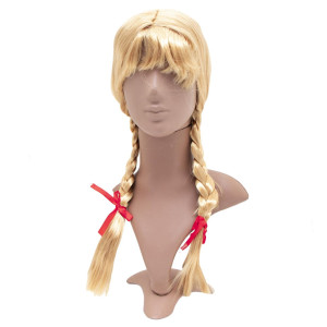 Карнавальна перука с косичками, 48-50 см, синтетичне волокно (460748)