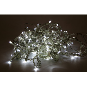 Світлодіодна гірлянда, 6 м, 120 л, 8 режимів, холодний білий, IP44 (350070)