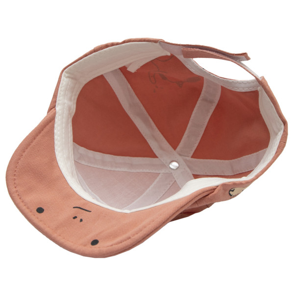 Кепка дитяча ведмедик, рожева, 43 см, 1-3 років, бавовна (517397)