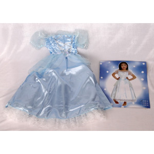 Дитяча карнавальна сукня, 6 років - 115 см, блакитний, поліестер (460885-4)