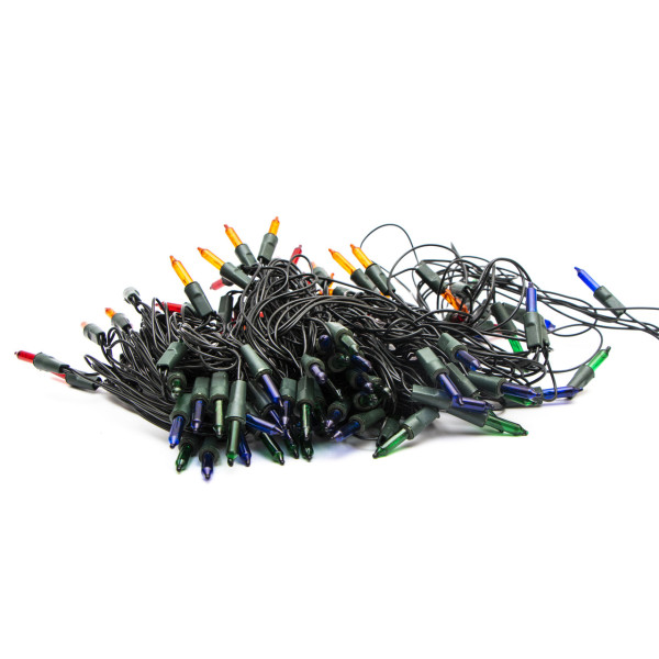 Музична гірлянда з лампочками розжарювання, 10 м, 100 л, 8 режимів, різнокольоровий, IP20 (350568)