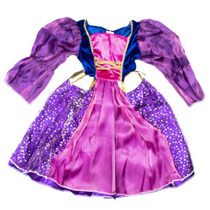 Дитячий карнавальний костюм принцеса, зріст 92-104 см, фіолетовий, віскоза, поліестер (CC290A)