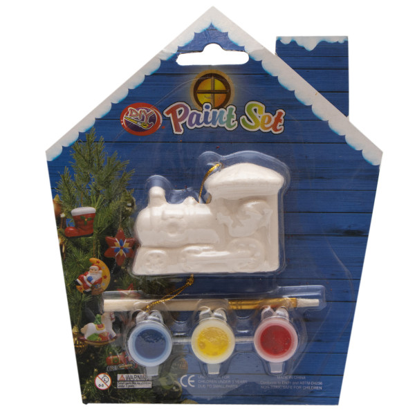 Набір для дитячої творчості - паровозик, 6,5 см, кераміка (022533)