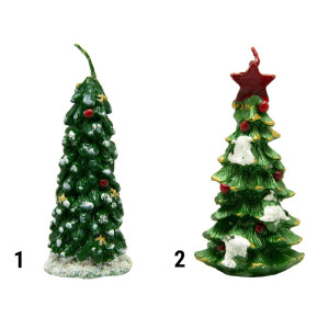 Свічка - Сосна, 4,9x4x8,6 см, зелений, парафін (790494-1)