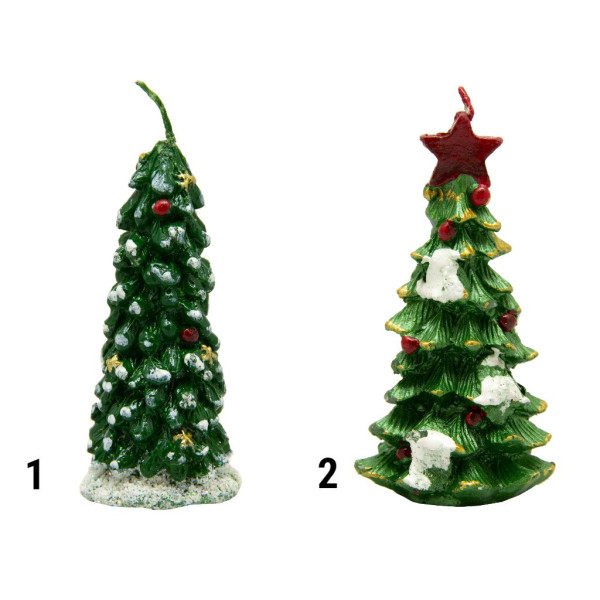 Свічка - Сосна, 4,9x4x8,6 см, зелений, парафін (790494-1)