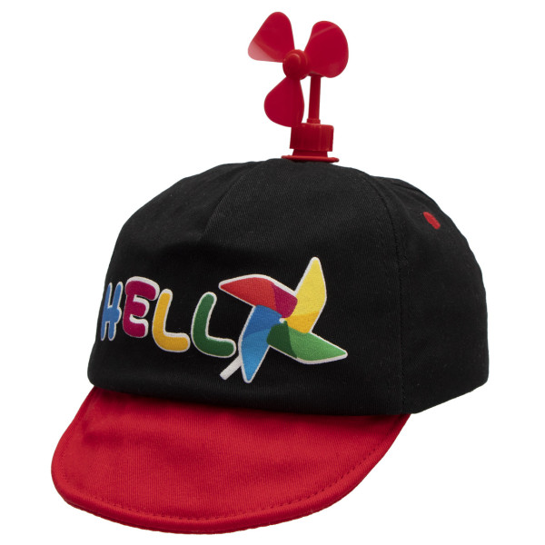 Кепка дитяча Hello, чорний, 46 см, 1-3 роки, бавовна (517595)