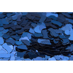 Конфетті, довільна форма, 30 г, синій, PET (201067)