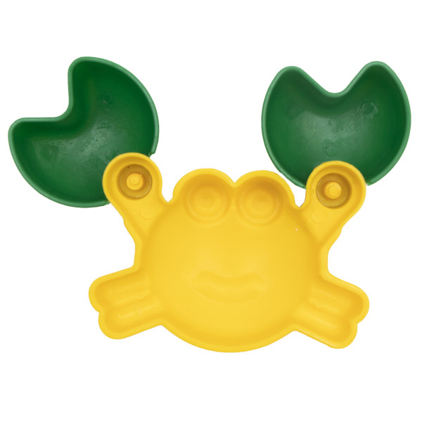 Формочка - краб, 12x10,5x3 см, жовтий, пластик (JH2-002В-1)