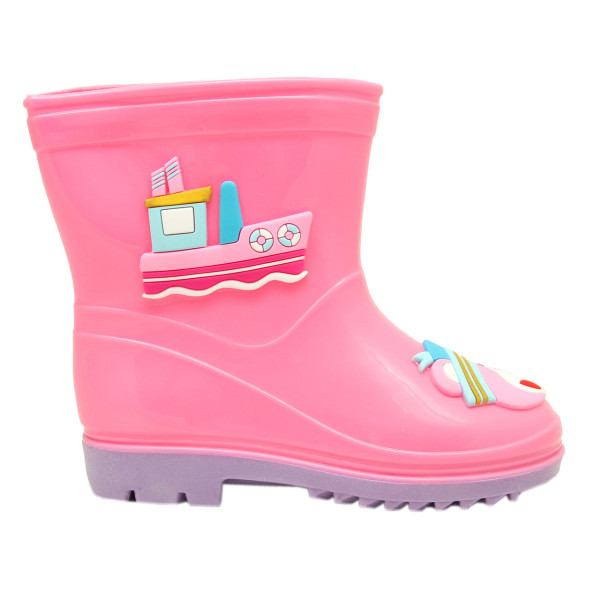 Дитячі гумові чоботи, рожеві, розмір 28 (17,5 см) (513825-3)
