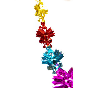 Гірлянда-розтяжка - 200 см довжина, 17 см діаметр, різнокольорова, ПВХ, папір (610303)