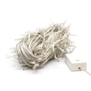 Світлодіодна гірлянда, 20 м, 200 л, 8 режимів, теплий білий, IP20 (651344)