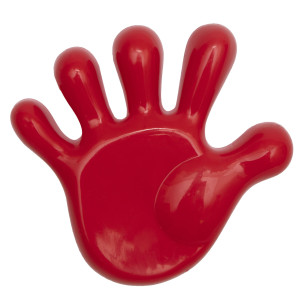 Формочка - долонька, 13x13,5x2 см, червоний, пластик (JH2-029A-2)