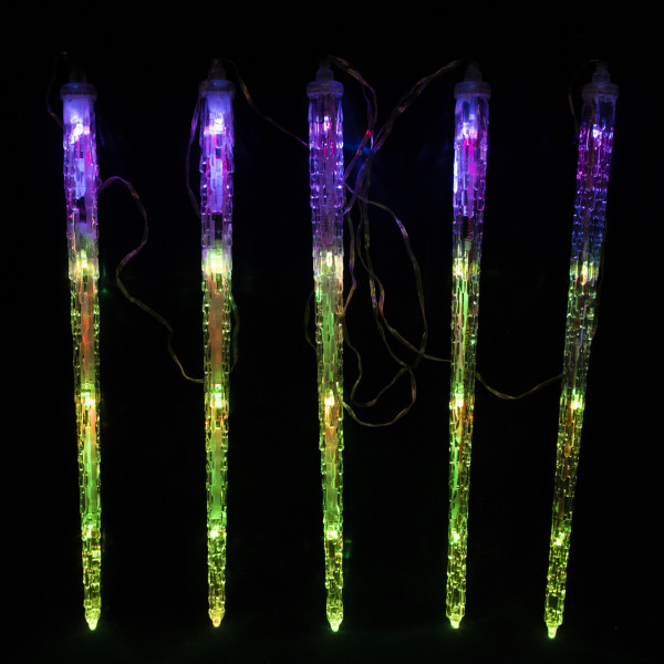 Світлодіодна гірлянда бурульки, 2 м, 20Л, різнокольоровий, IP44 (650545)