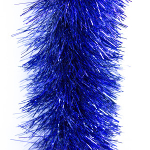 Новорічна прикраса - мішура, 300x12 см, ПВХ, синя (ГП-120/3-4)