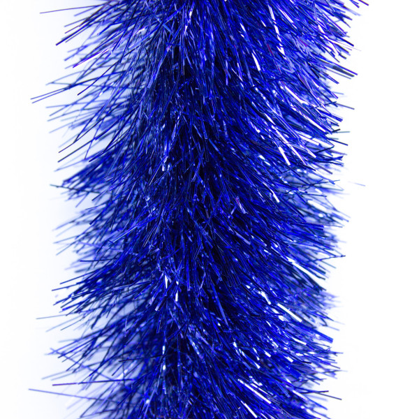Новорічна прикраса - мішура, 300x12 см, ПВХ, синя (ГП-120/3-4)