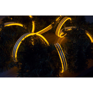 Неонова світлодіодна гірлянда-трубка SMD2835 LED, 3 м, жовтий, кріплення, IP20 (950026)