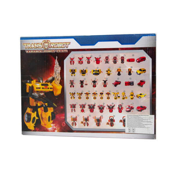 Трансформер робот зі світловими ефектами, помаранчевий, пластик (78115-65-6)