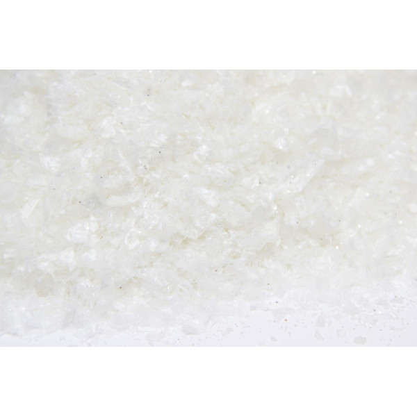 Штучний сніг, 1 упаковка, 60 г, важкий з золотистим гліттером, PET (201364)